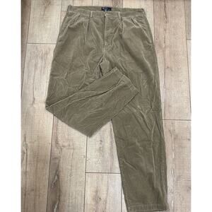 Ralph Lauren Polo Cords 38 x 33 Corduroy Pants Medium Waist Baggy Oversized